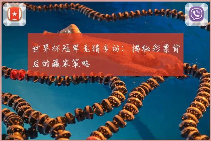 世界杯冠军竞猜专访:揭秘彩票背后的赢家策略